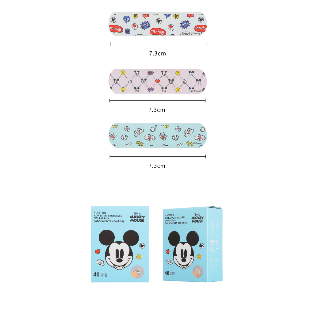 Mickey Mouse Collection Adhesive Bandages (Plasters) Pack
