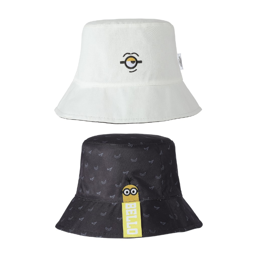 Bucket Hat Minions (Blanco / Negro)