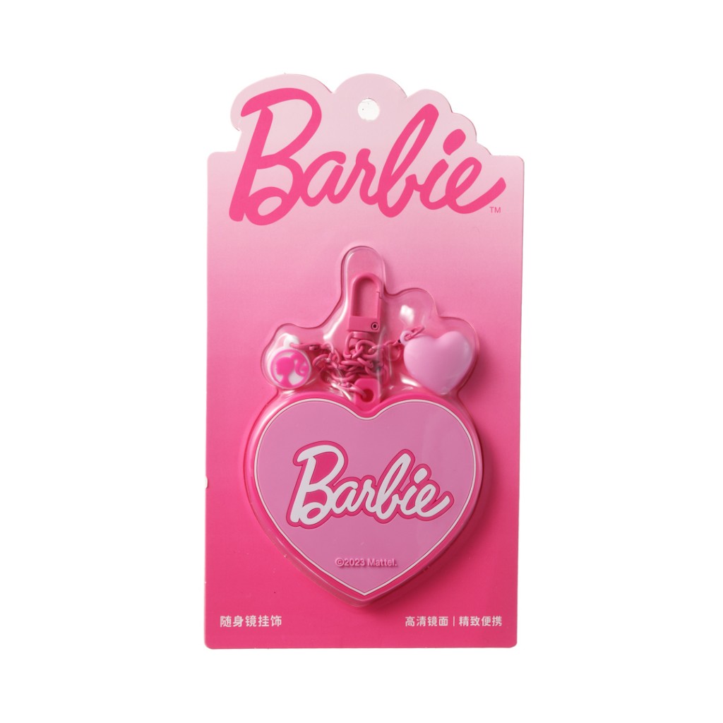 Barbie - Espejo Portatil en Forma Corazon
